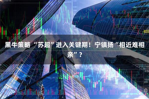 黑牛策略 “苏超”进入关键期！宁镇扬“相近难相亲”？